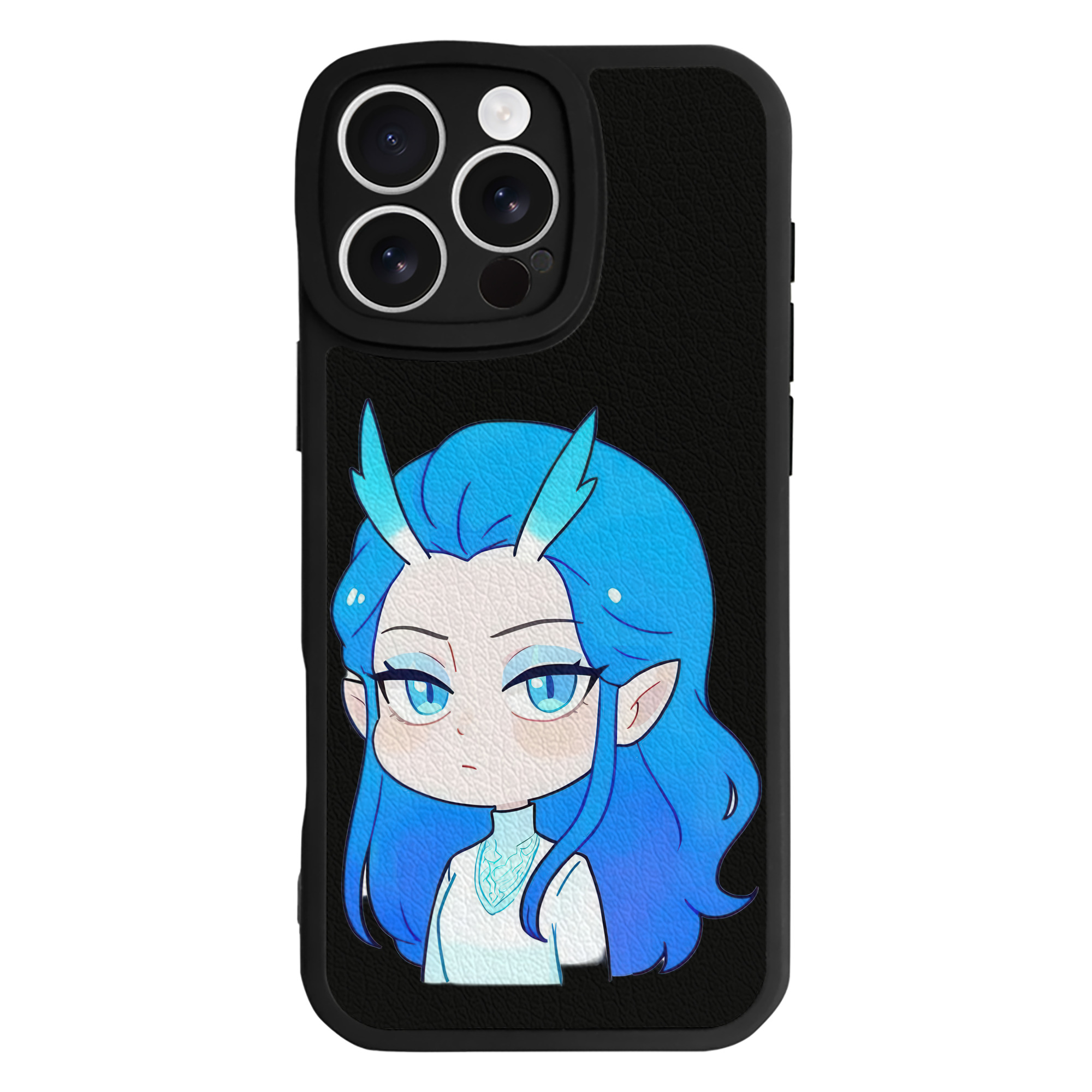 （画像用） Ne Zha 2 ナタ 魔童の大暴れ 【iPhone 16シリーズ対応】シリコンスマホケース（レザー調） 材質：シリコン